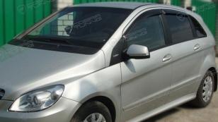 Дефлекторы окон (ветровики) Mercedes Benz B-klasse (W245) 2005-2011"EuroStandard" (Мерседес 245) Кобра Тюнинг